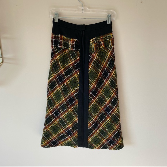Vintage Tartan Pattern Long Skirt - Picture 5 of 6